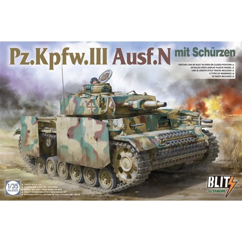 Pz.Kpfw.III Ausf.N mit Schürzen 1/35