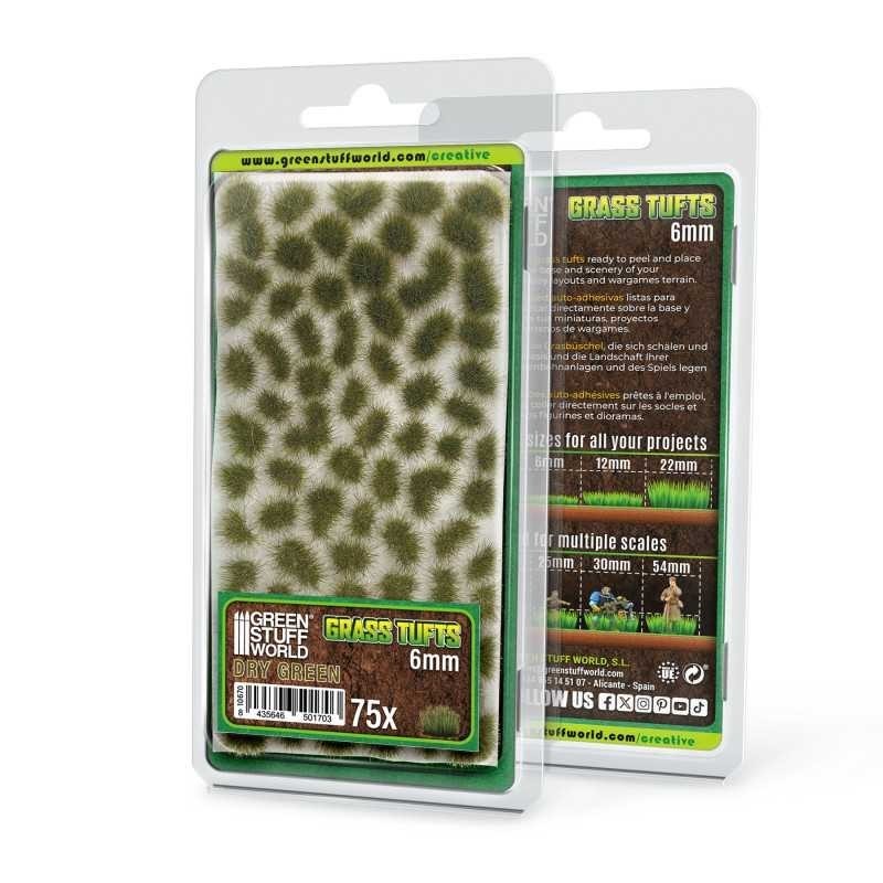 Ciuffi d'Erba - Tuft 6 mm - Verde Secco (10670)