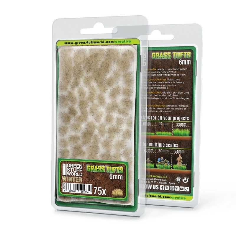 Ciuffi d'Erba - Tuft 6 mm - Bianco Inverno (10673)