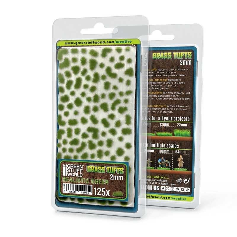 Ciuffi d'Erba - Tuft 2 mm - Verde Realistico (12945)