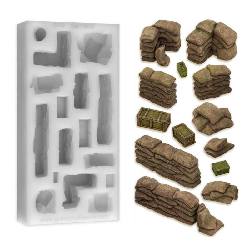 Stampi in Silicone Sacchi di Terra (13405)