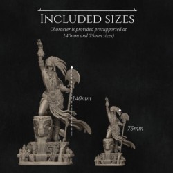 Necalin The Priestess of Death (75mm - 140mm)