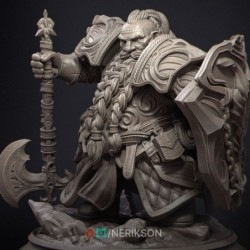 Dwarf Paladin (32mm - 75mm - 140mm)