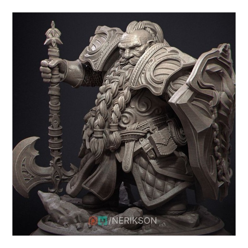 Dwarf Paladin (32mm - 75mm - 140mm)
