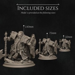 Dwarf Paladin (32mm - 75mm - 140mm)