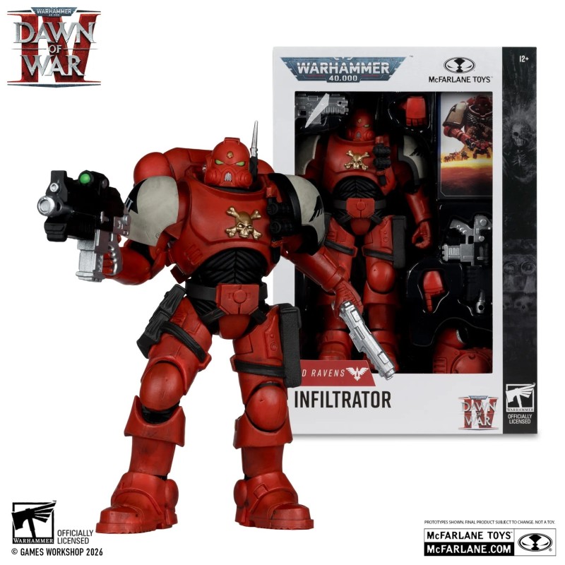 Warhammer 40000 7inch Wv12 Blood Ravens Sergeant Infiltrator (Dawn Of War 4) Action Figure