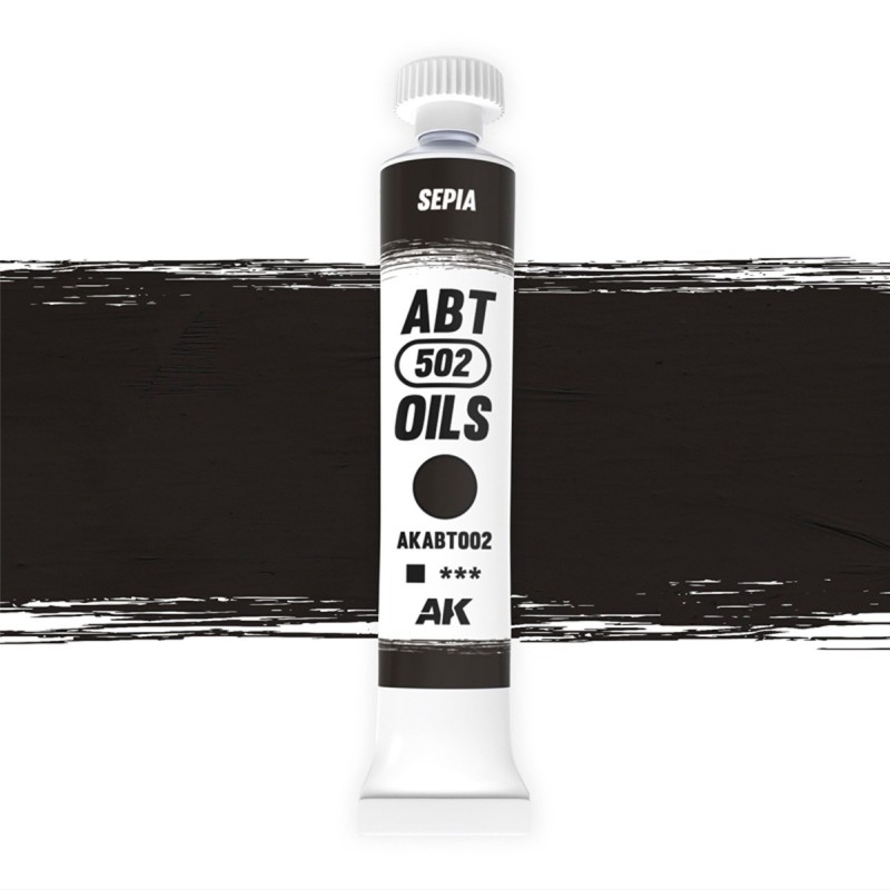 Colore ad olio Sepia in tubetto da 20ml