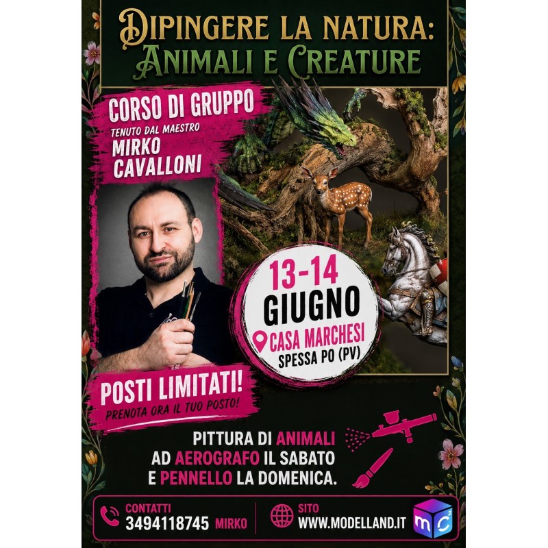 Corso 13-14 Giugno 2026 - Animali e Creature ( caparra)