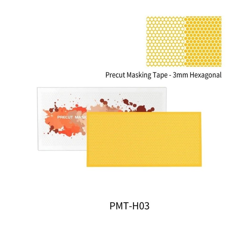 DSPIAE Precut Masking Tape - 3mm Hexagonal