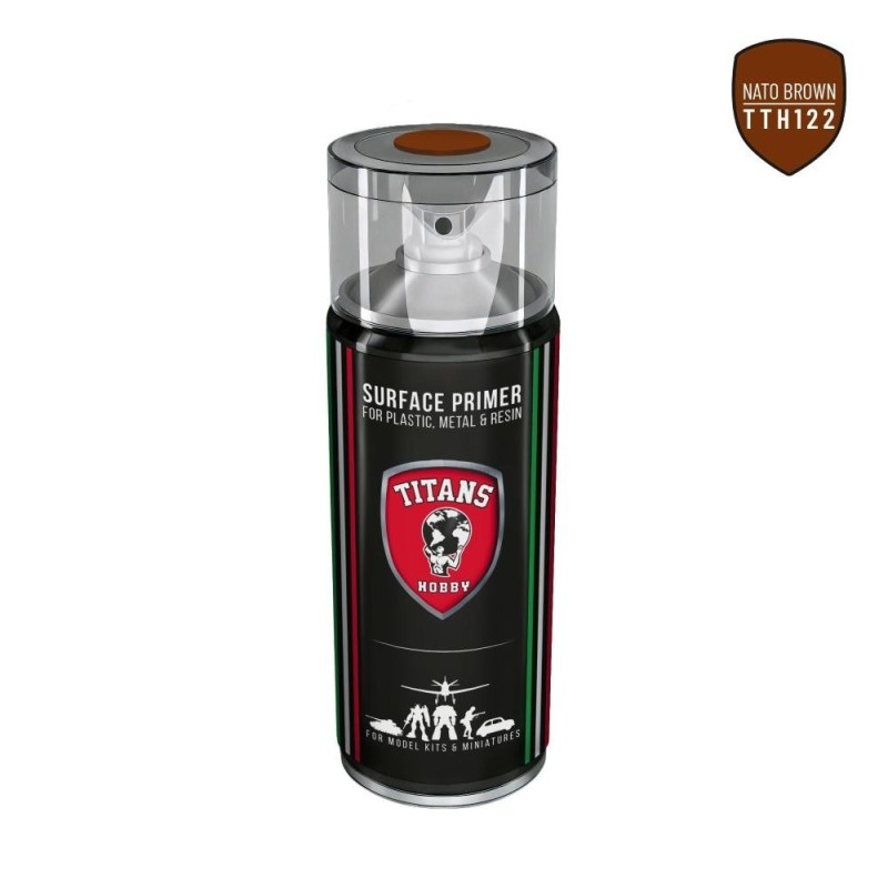 NATO BROWN - 400ml Spray per plastica, metallo e resina
