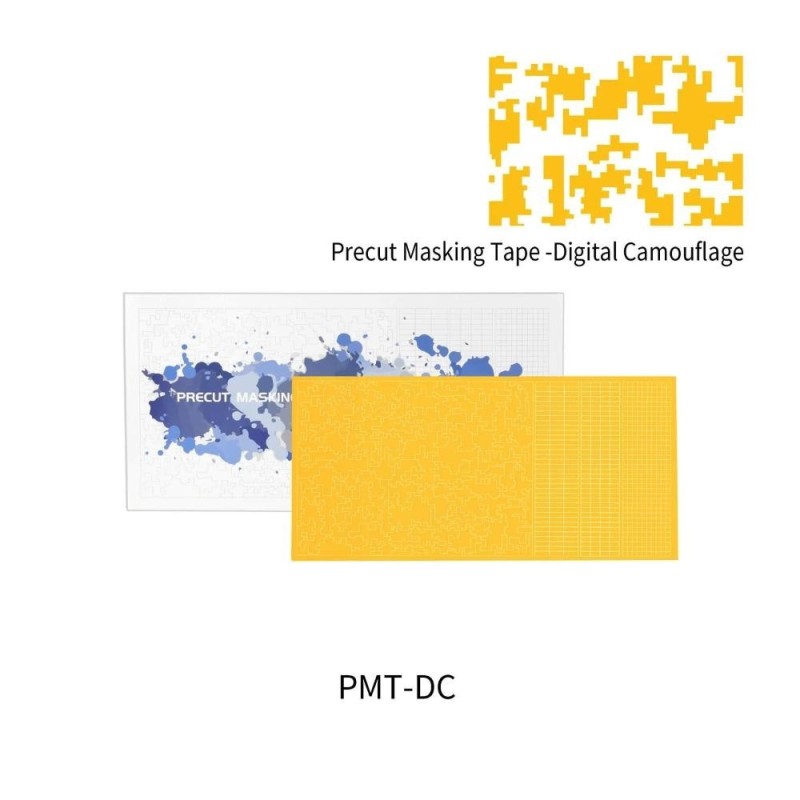 DSPIAE Precut Masking Tape - Digital Camouflage