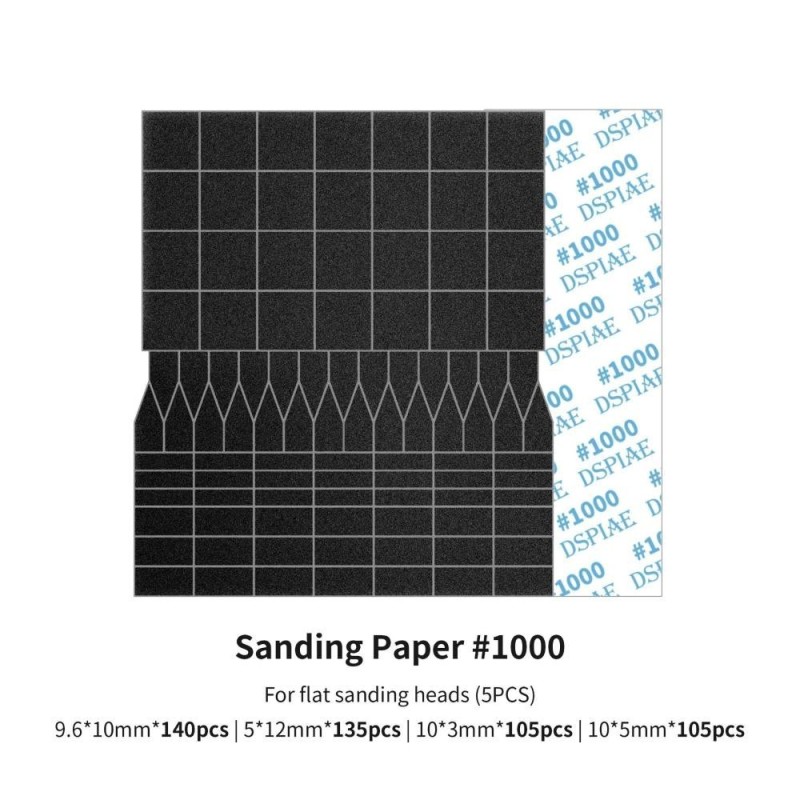 DSPIAE Sanding Paper f.Flat Reciproctg.Sanding Head 1000
