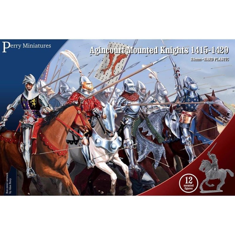 Cavalieri ad Agincourt 1415-29 (12 miniature a cavallo) (28mm)