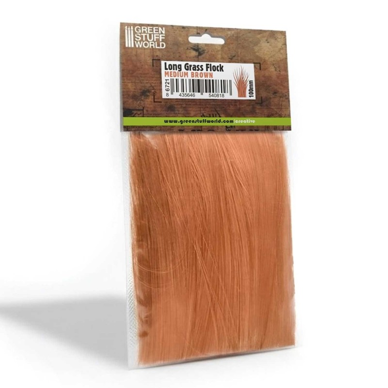 Erba Lunga 100mm - Marrone medio (6721)