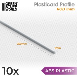 Profilato Plasticard TONDINO 1mm (9172)