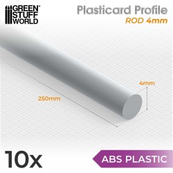 Profilato Plasticard TONDINO 4mm (9184)