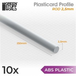 Profilato Plasticard TONDINO 2,5mm (9278)