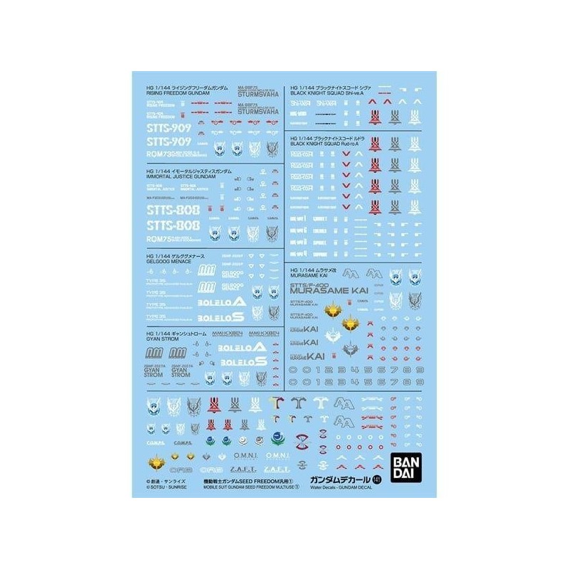 Gundam Decal 141 Ms Gundam Seed Freedom Multiuse 1