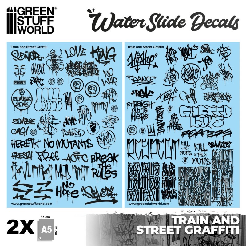 Decals ad acqua - Mix Graffiti - Nero (2009)