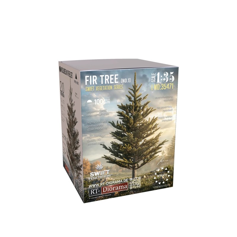 Fir Tree V2.0 [No.1] – 100mm 1/35 [Swift Vegetation]