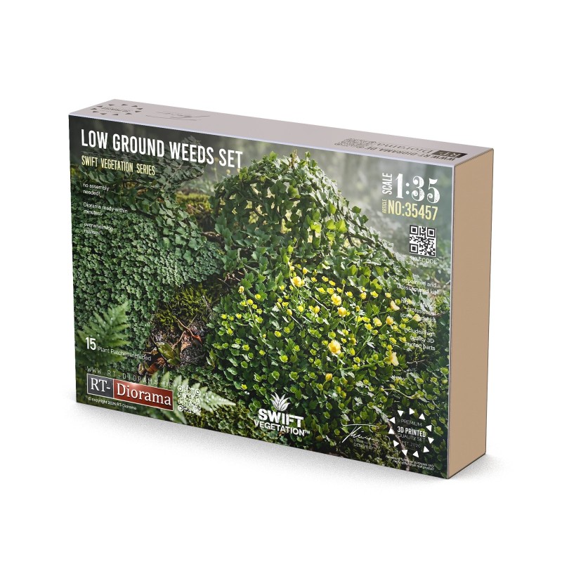 Low Ground Weeds Bundle – Mixed Ground Vegetation [Swift Vegetation]  1/35