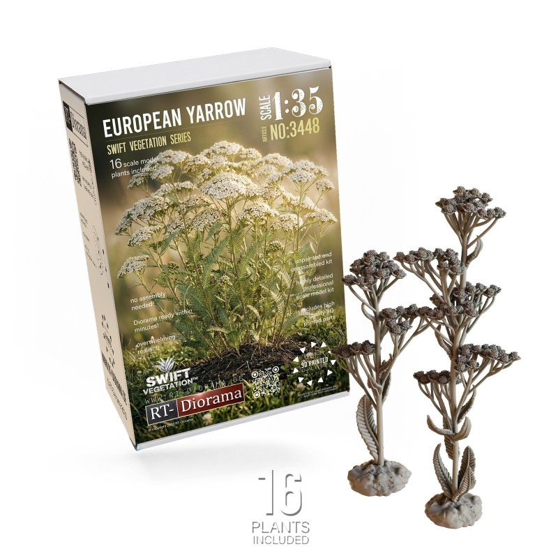 European Yarrow 1/35 – 3D Printed Diorama Vegetation Set