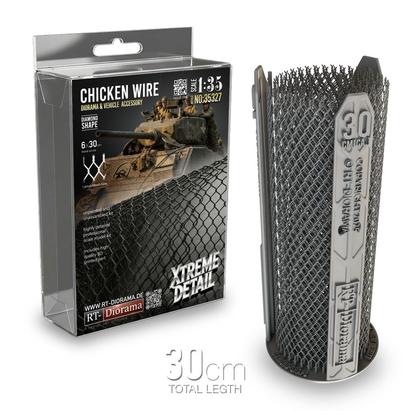 Ultra-Fine Chicken Wire [Diamond. Shape] 1/35 3D PRINTED