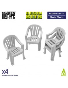 Sedie di plastica 1/48 (13638)