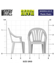 Sedie di plastica 1/48 (13638) 2