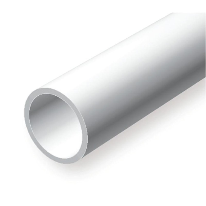 (35cm) Tubi in Polystyrene bianco opaco mm. 7,1 (9/32) (3 per confezione)