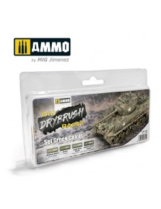 DRYBRUSH Set Green Colors 4...