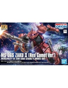 Hg Zaku Ii Ms-06s Red Comet...