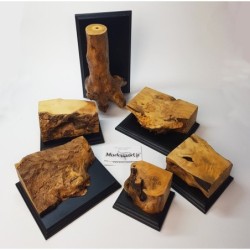 Basi Uniche Legno spaccato con piede nero