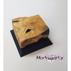 Basi Uniche Legno spaccato con piede nero