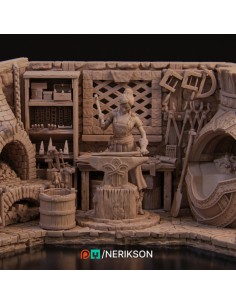 Lara The Blacksmith DIORAMA...