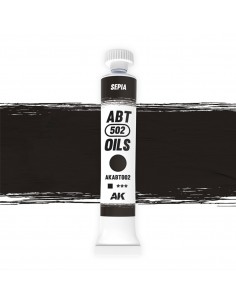 Colore ad olio Sepia in...