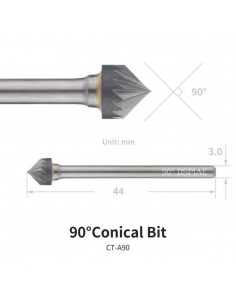 Fresa conica "I-deal" 90°