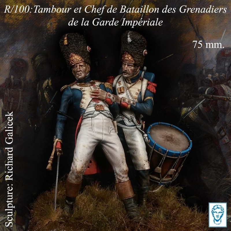 Tambour et Chef de Bataillon des Grenadiers(75mm)