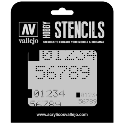 Stencils Digital Numbers