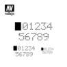 Stencils Digital Numbers