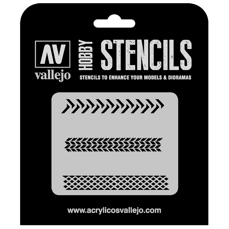 Stencils Tyre Marks