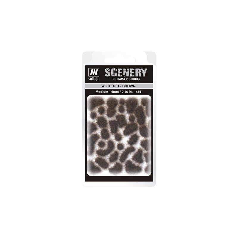 Scenery Wild Tuft - Brown size Medium 4mm