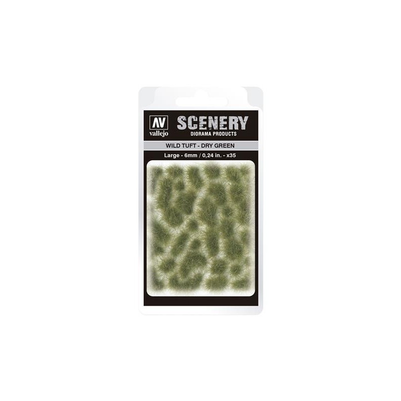 Scenery Wild Tuft - Dry Green size Large 6mm