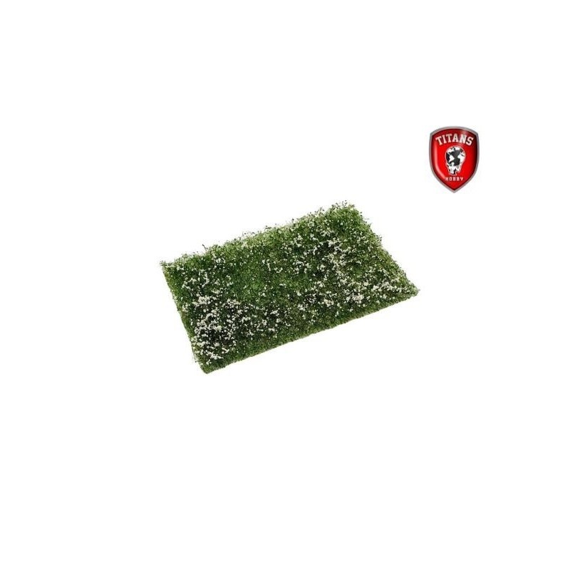 Prato fiorito cm.10x15 altezza 15mm - fiori Bianchi