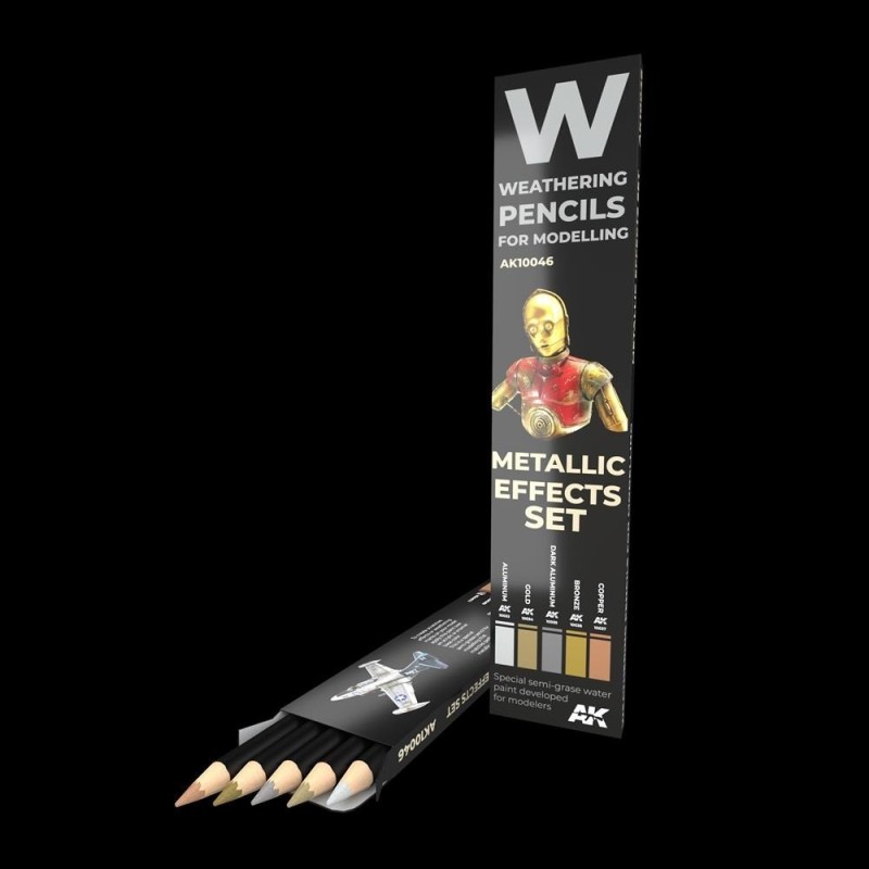 Matita acquarellabile SET METALLICS