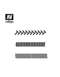 Stencils Tyre Marks 2