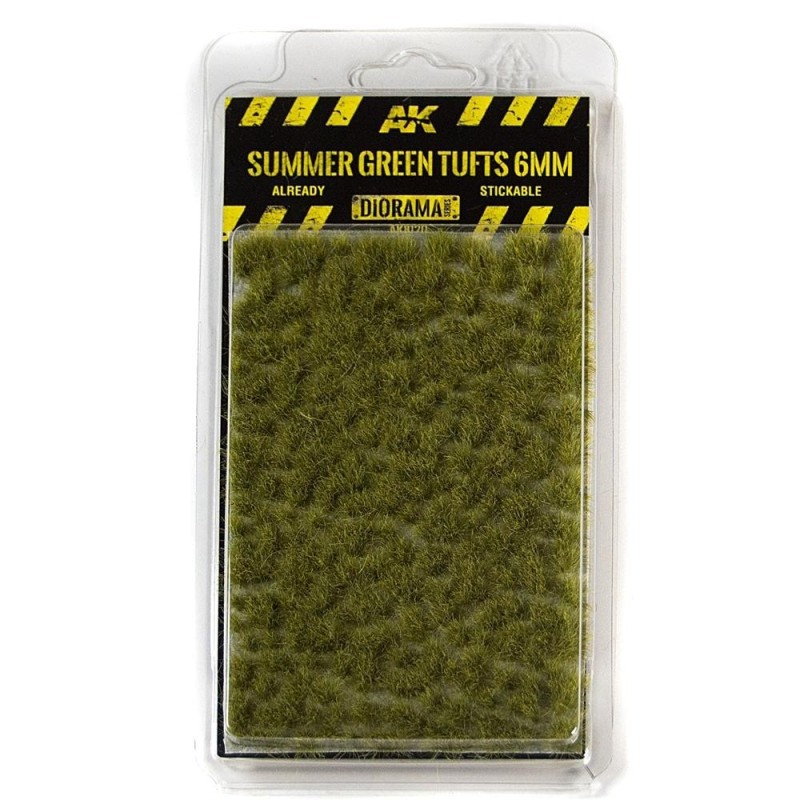 Vegetation tufts - ciuffi d'erba verde estiva 2mm