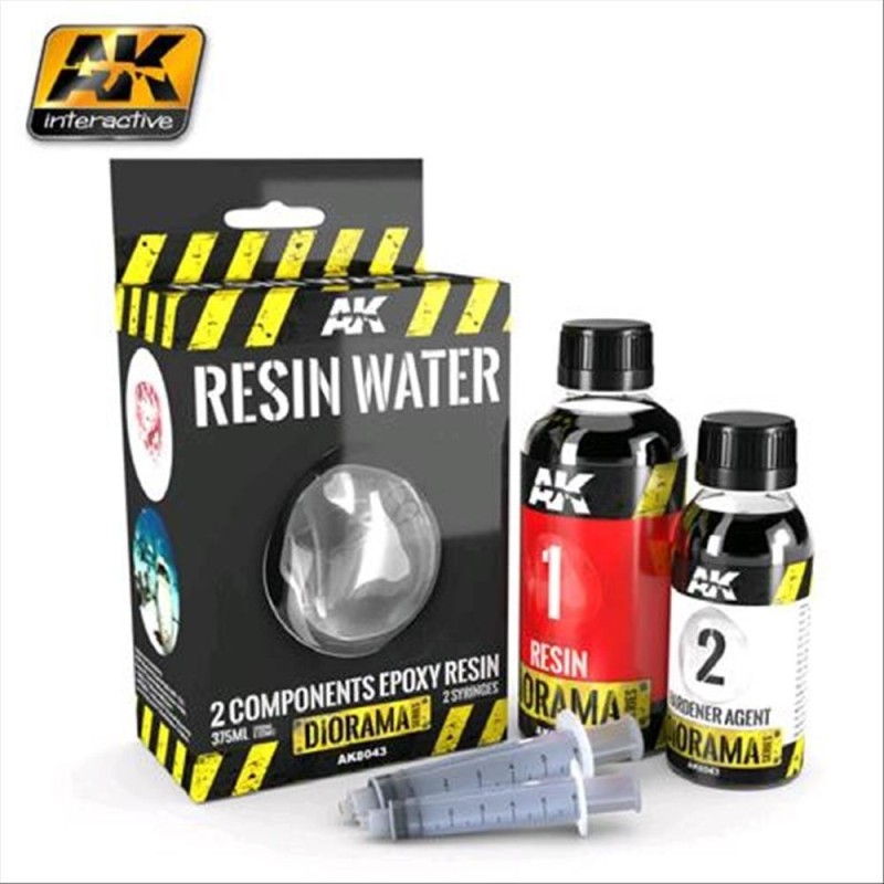 Resina epossidica bicomponente per effetto acqua - 375ml (Enamel)
