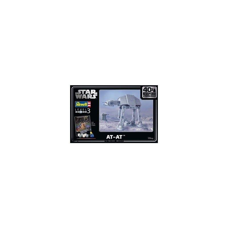 Star Wars serie - 40° Anniversario AT-AT + colori e poster scala 1/53