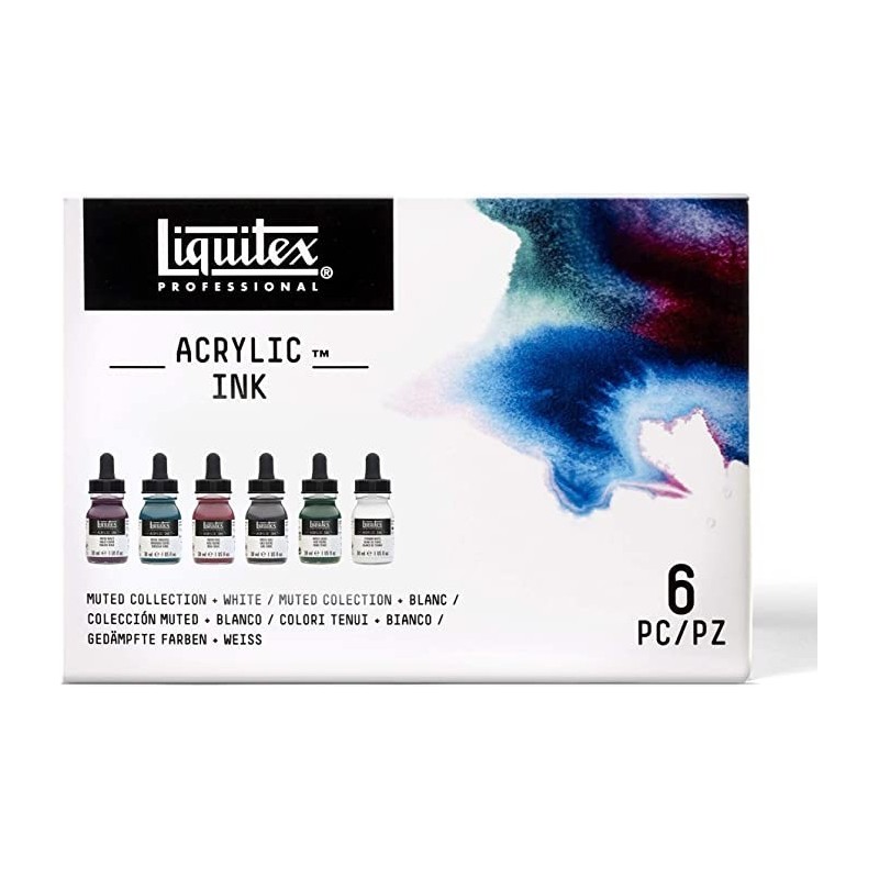 ACRYLIC INK SET COLORI TENUI
